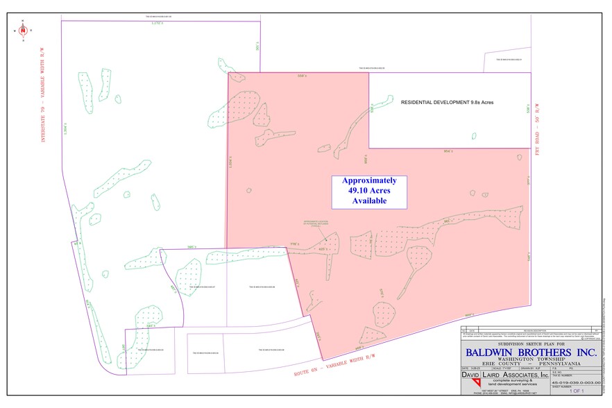 2001 Washington Towne Blvd, Edinboro, PA for sale - Site Plan - Image 2 of 2