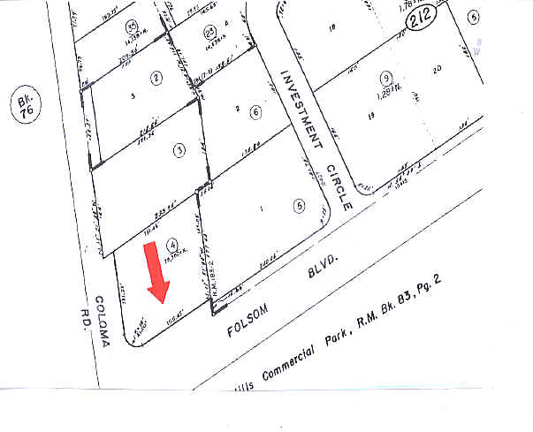 10401 Folsom Blvd, Rancho Cordova, CA for lease - Plat Map - Image 2 of 5