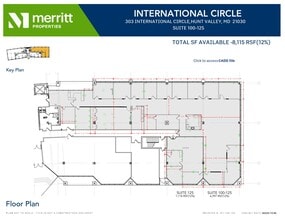 303 International Cir, Hunt Valley, MD à louer Plan d’étage- Image 2 de 2