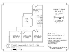 3150 Livernois Rd, Troy, MI à louer Plan d  tage- Image 1 de 2