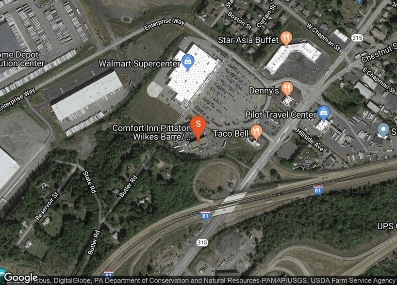 400 Route 315 Hwy, Pittston, PA à vendre - Aérien - Image 2 de 9
