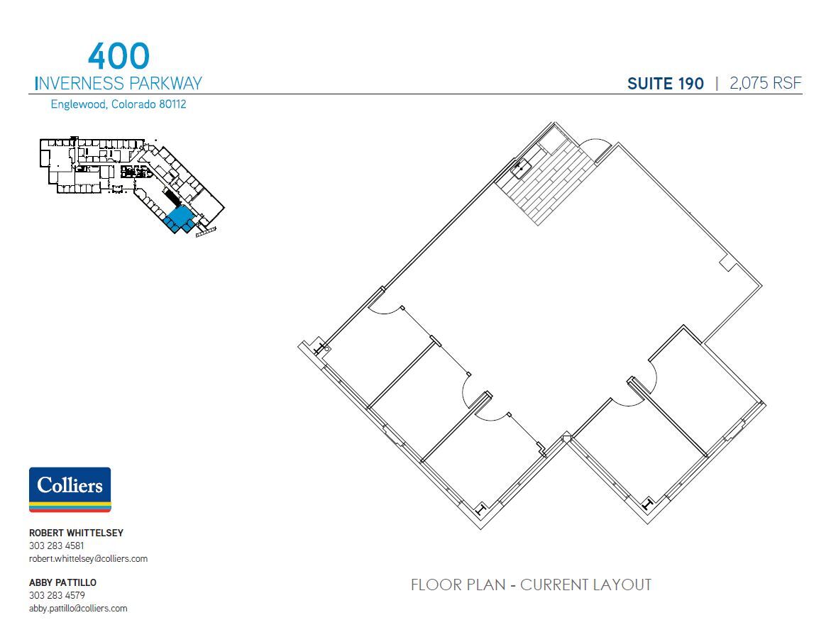 400 Inverness Pky, Englewood, CO à louer Plan d’étage- Image 1 de 1