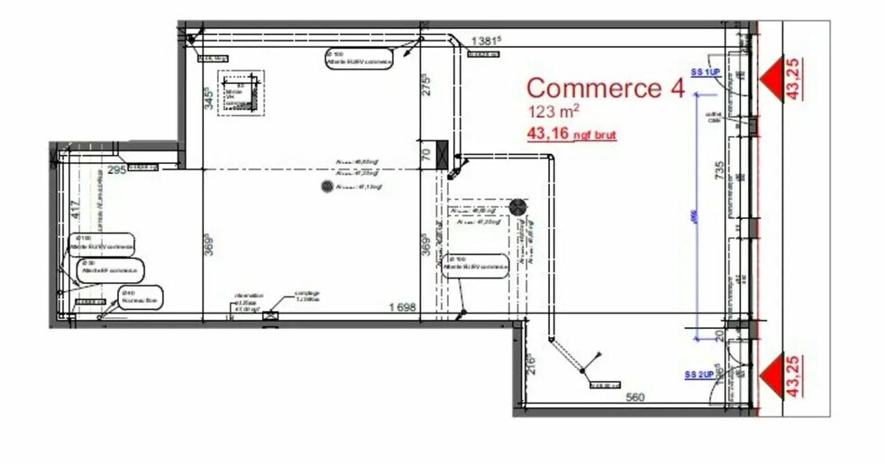 Commerce de détail dans Bonneuil-sur-Marne à louer - Plan d’étage - Image 3 de 6
