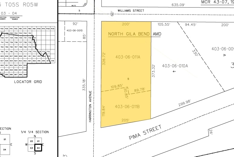 NEC Hwy 85 & Harrington Ave, Gila Bend, AZ à louer - Plan cadastral - Image 2 de 3