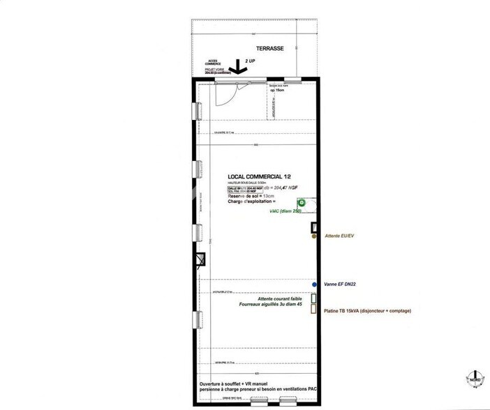 Retail in Meyzieu for lease - Floor Plan - Image 2 of 2