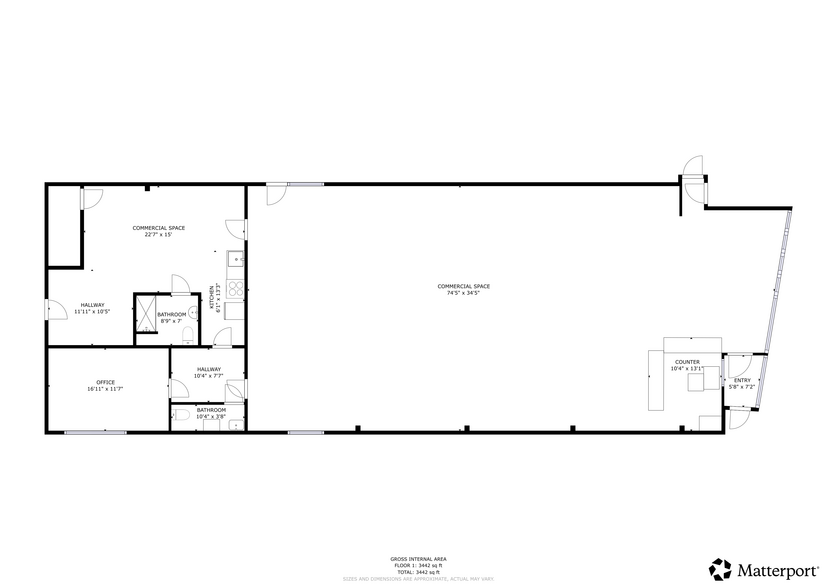 1 Hudson Ave, Chatham, NY à louer - Plan d’étage - Image 2 de 9