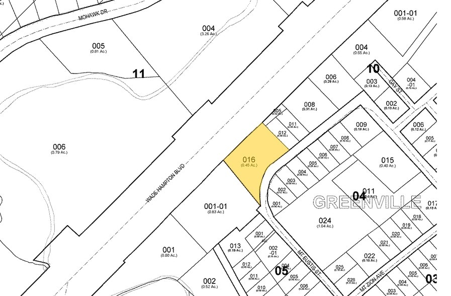 310 Wade Hampton Blvd, Greenville, SC for sale - Plat Map - Image 2 of 9