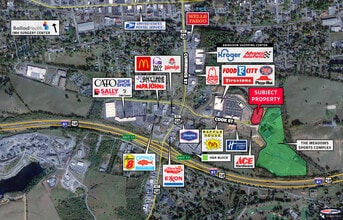 Cook St, Abingdon, VA - AÉRIEN  Vue de la carte