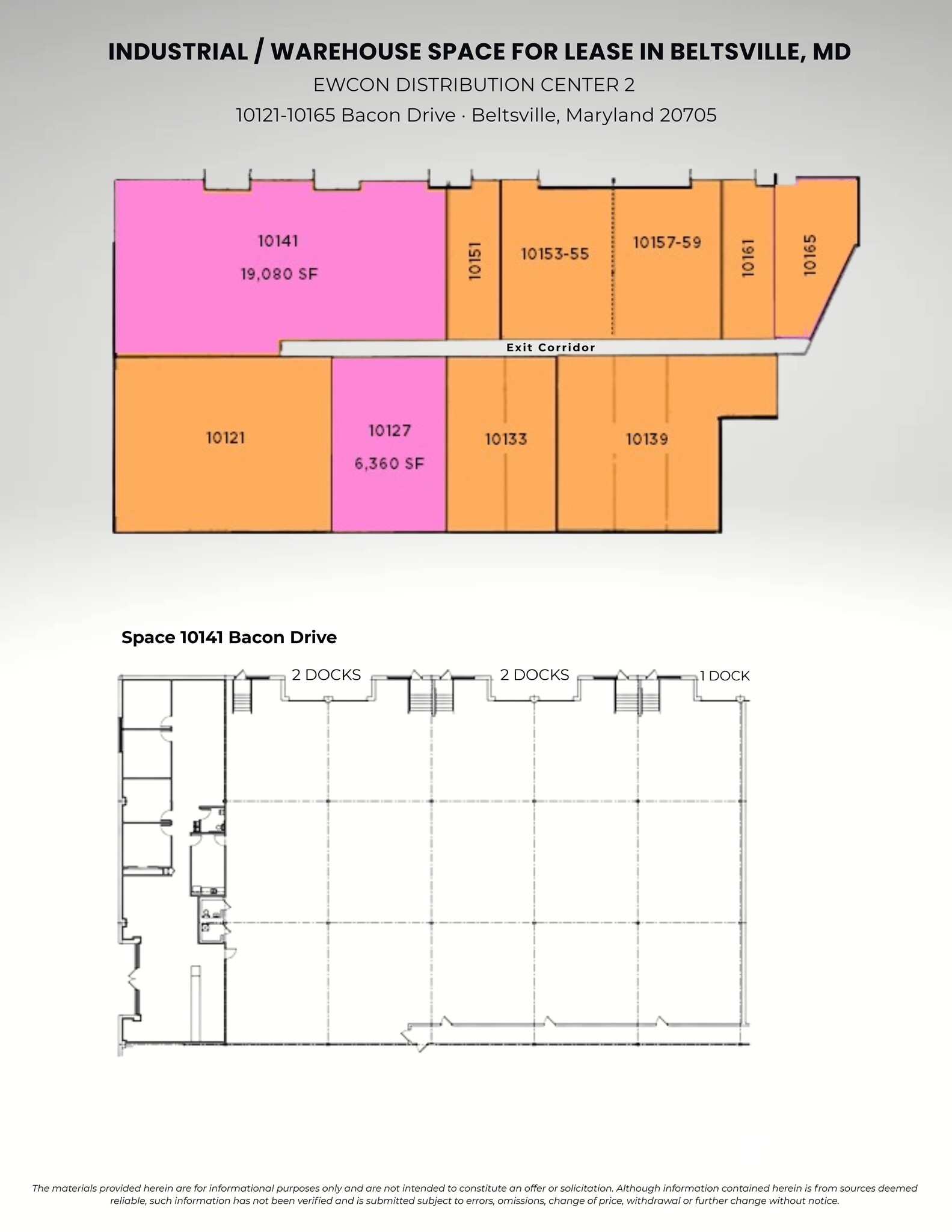 10121-10165 Bacon Dr, Beltsville, MD for lease Site Plan- Image 1 of 1