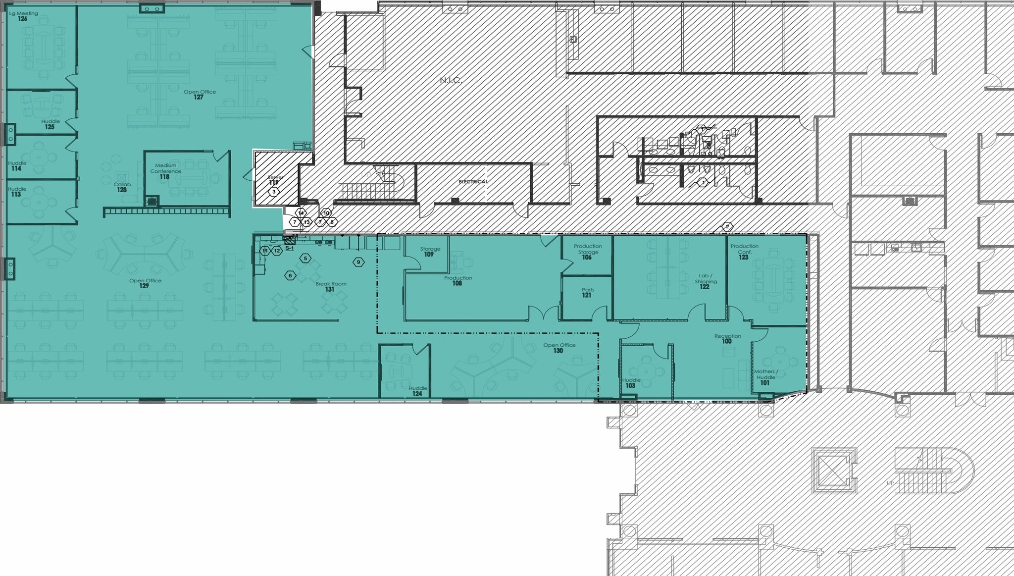 13640 Briarwick Dr, Austin, TX à louer Plan d’étage- Image 1 de 1