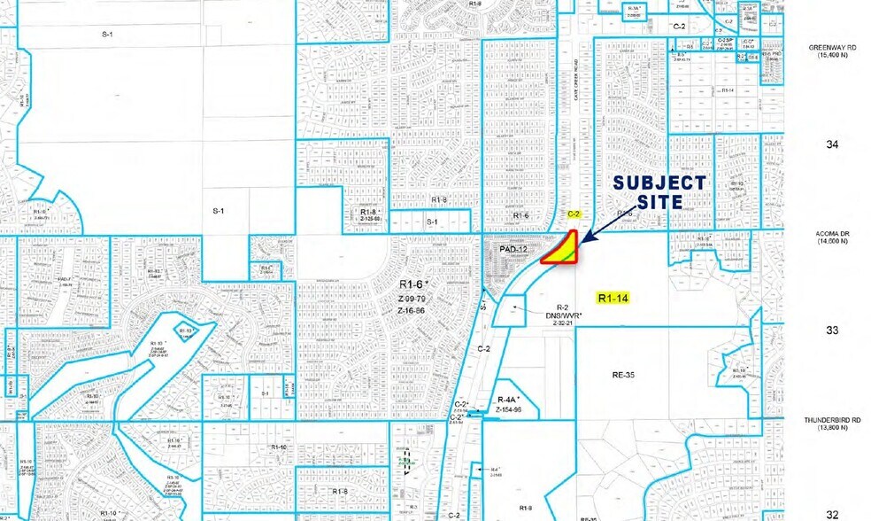 SSEC Cave Creek & Greenway, Phoenix, AZ à vendre - Plan cadastral - Image 3 de 5