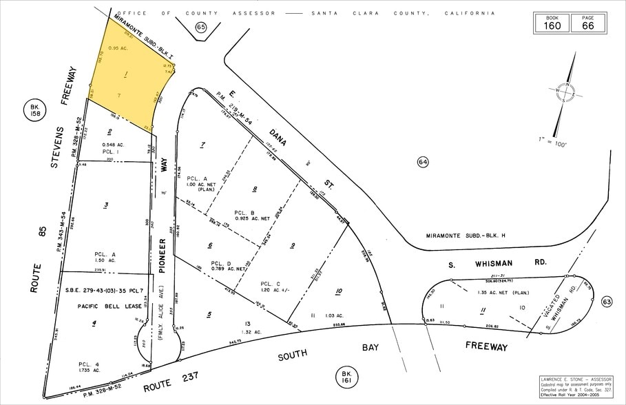 300 Pioneer Way, Mountain View, CA for sale - Plat Map - Image 2 of 5