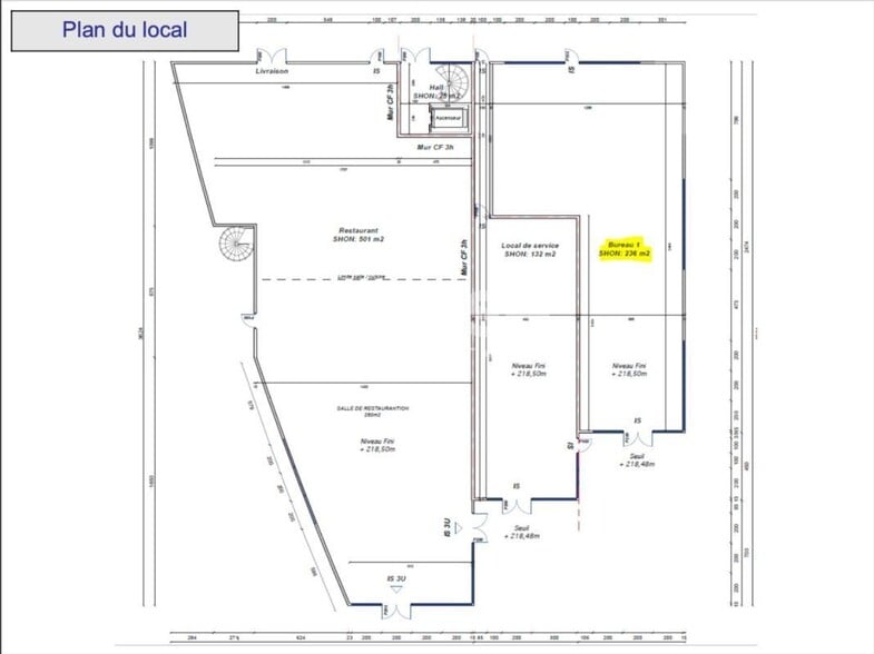 Retail in L'ISLE-D'ABEAU for lease - Floor Plan - Image 3 of 3