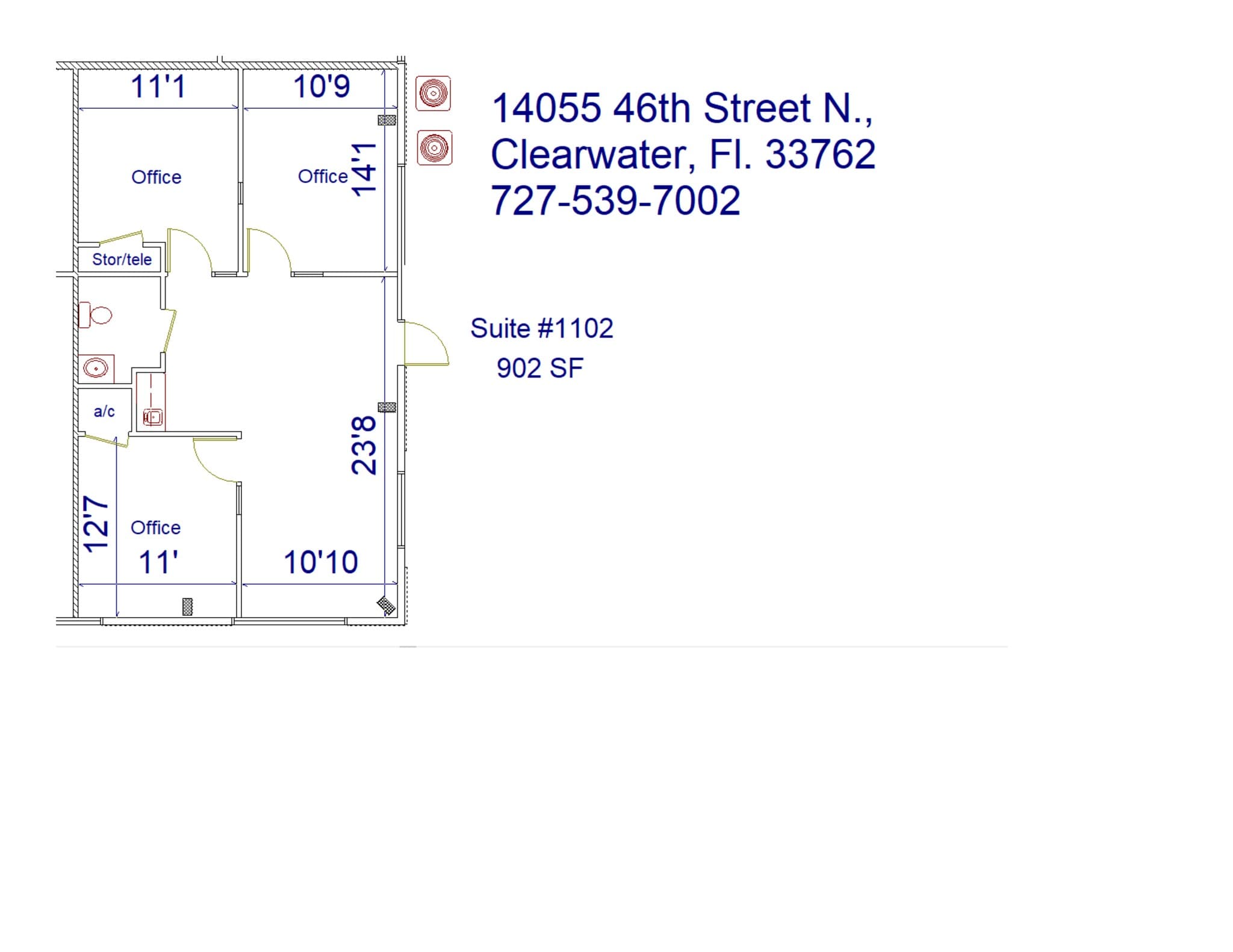 4500 140th Ave N, Clearwater, FL à louer Plan de site- Image 1 de 1