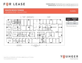6510 Abrams Rd, Dallas, TX à louer Plan d’étage- Image 2 de 2
