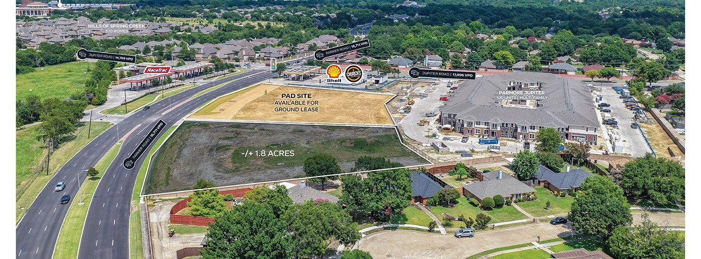 SWC E Parker Rd & Jupiter Rd, Plano, TX à vendre Photo du bâtiment- Image 1 de 3