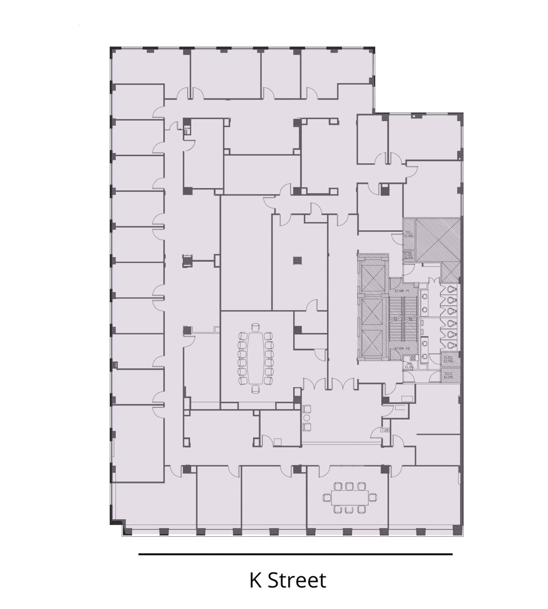 1750 K St NW, Washington, DC à louer Plan d  tage- Image 1 de 1