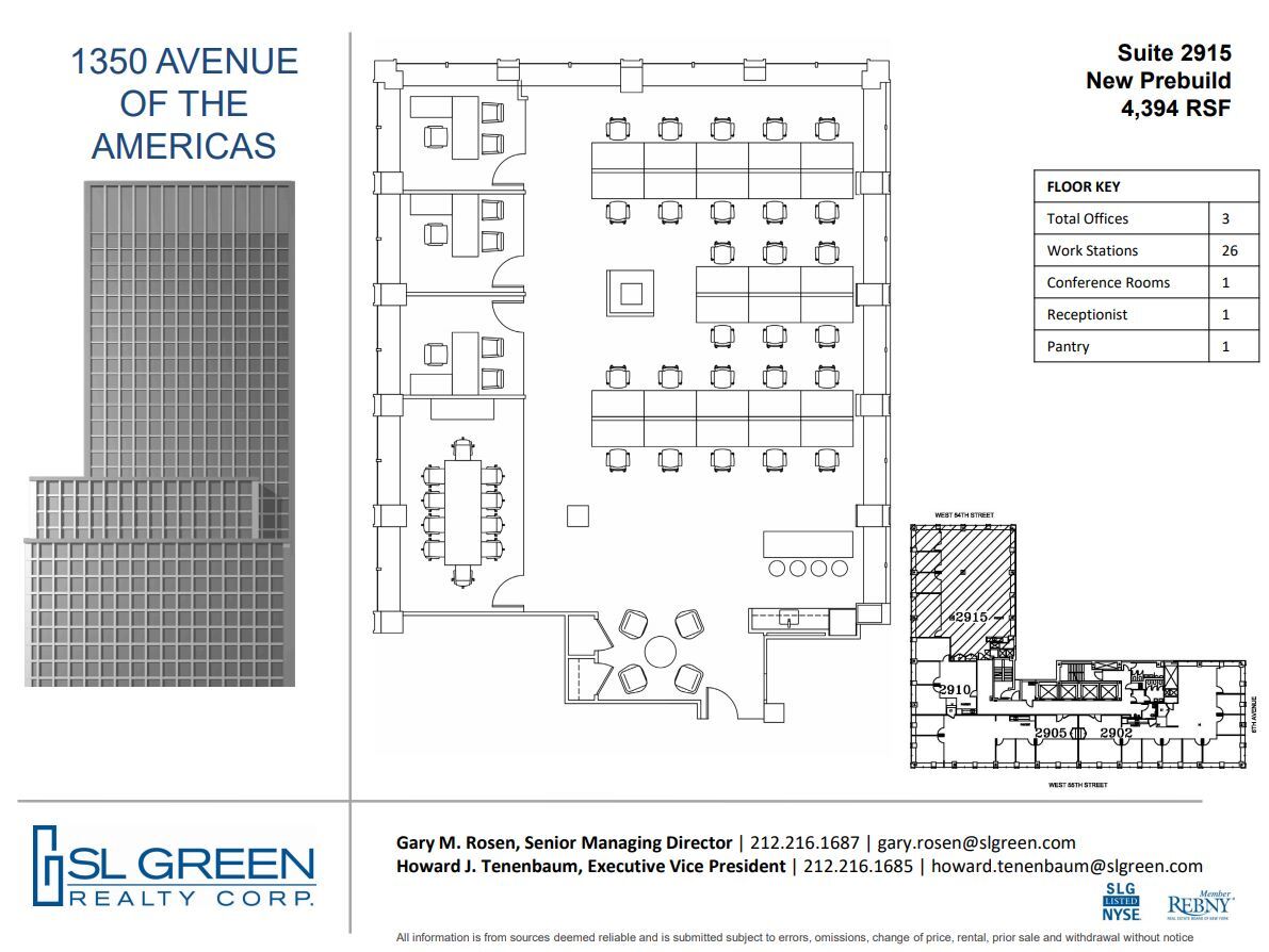 1350 Avenue of the Americas, New York, NY à louer Plan d  tage- Image 1 de 1