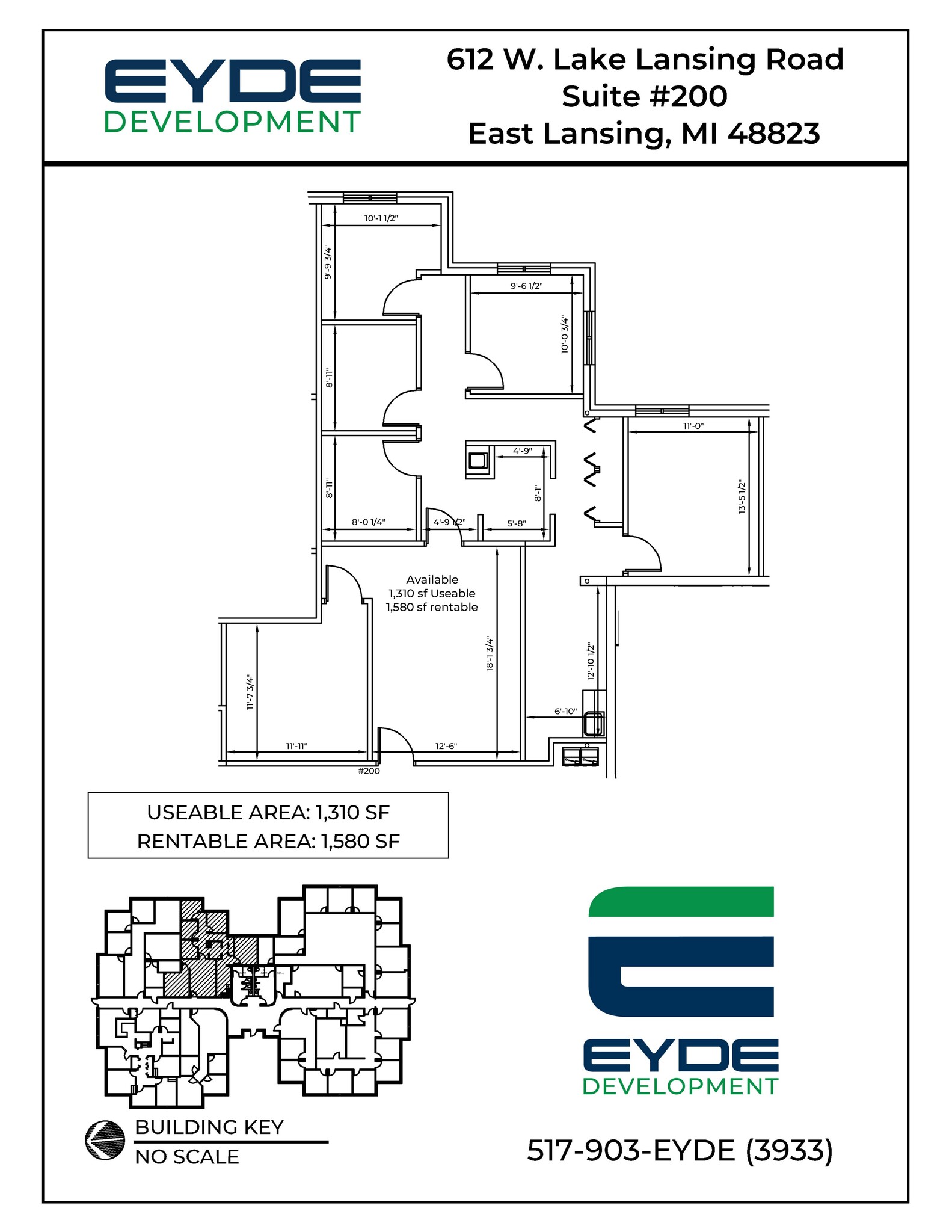 612 W Lake Lansing Rd, East Lansing, MI à louer Plan de site- Image 1 de 1