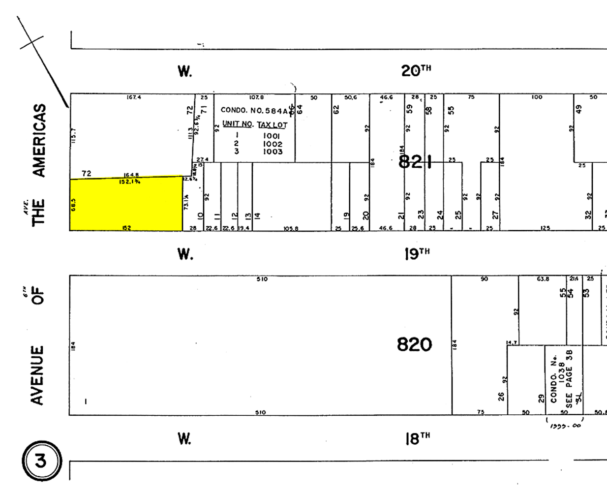 636 Avenue Of The Americas, New York, NY à vendre Plan cadastral- Image 1 de 1