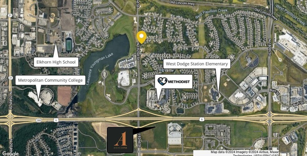 1201-1225 N 192nd St, Elkhorn, NE à vendre - Aérien - Image 3 de 4