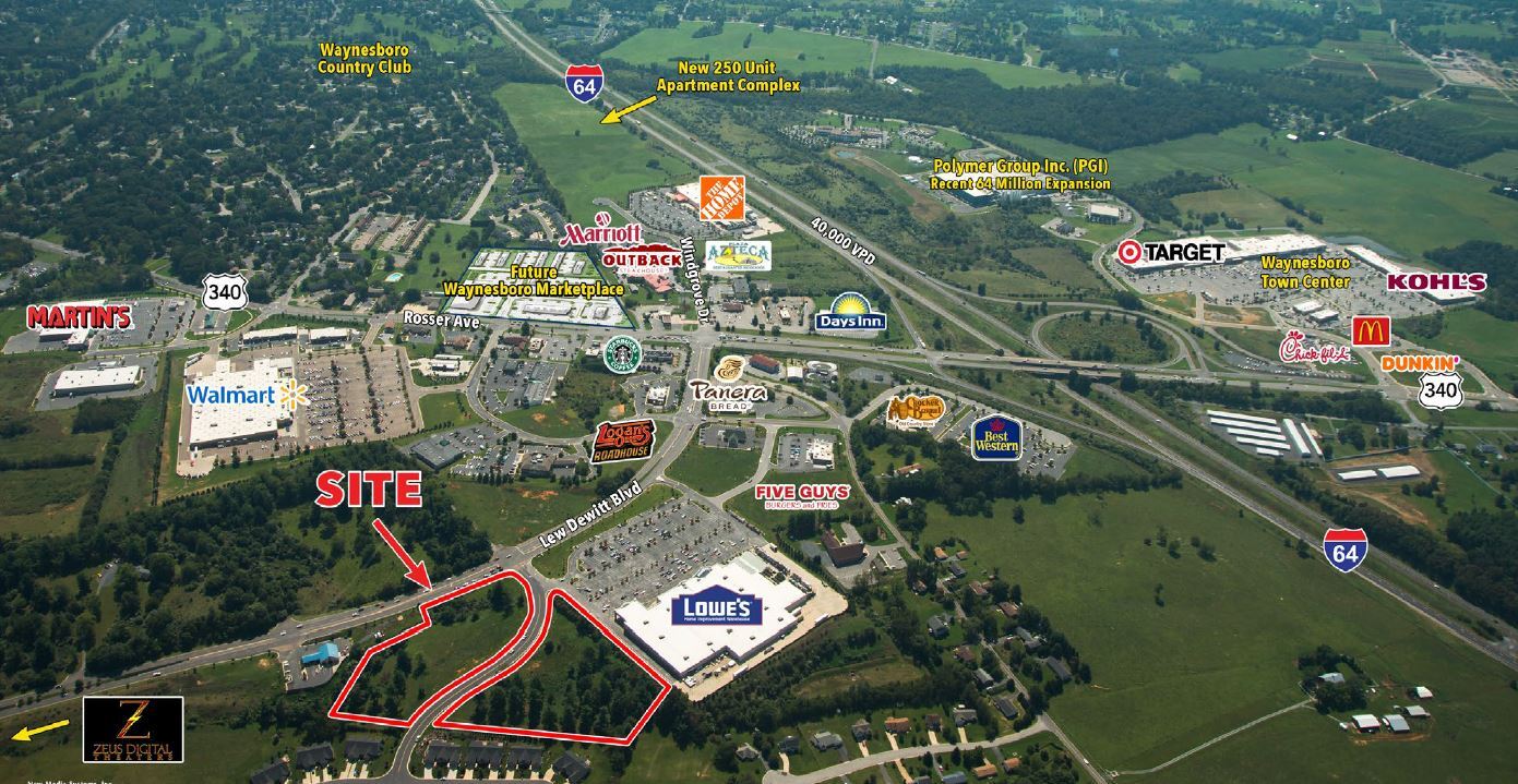 800 Lee Dewitt Blvd, Waynesboro, VA à vendre Aérien- Image 1 de 2