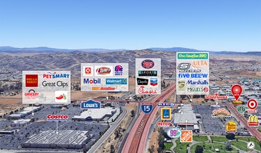 600 Central Ave, Lake Elsinore, CA - Aerial  map view