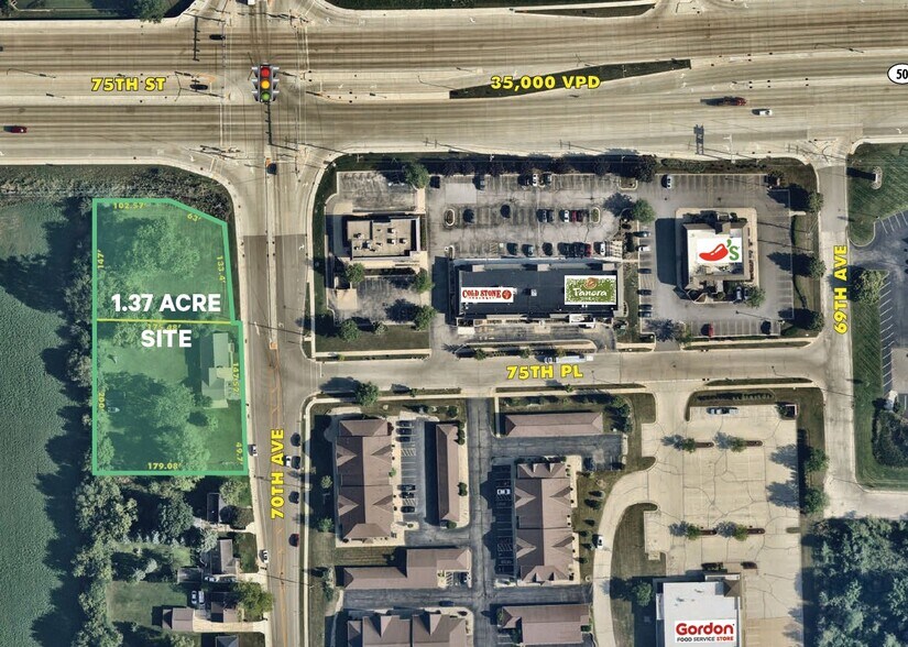 SWC of Hwy 50 & 70th Ave Hwy, Kenosha, WI à louer - Photo du bâtiment - Image 1 de 5