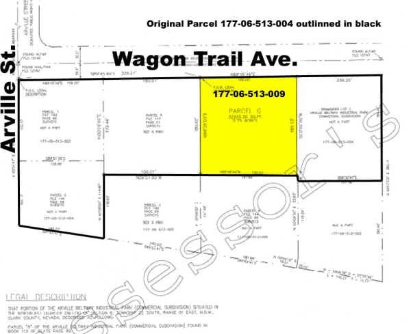 4285 Wagon Trail Ave, Las Vegas, NV for lease - Plat Map - Image 2 of 11