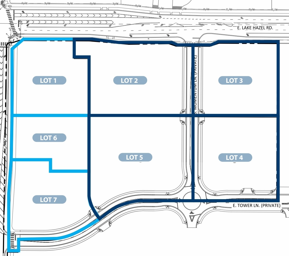 NWC Meridian and Lake Hazel Rd, Meridian, ID for sale Plat Map- Image 1 of 5