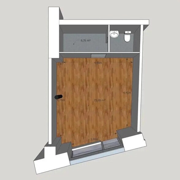 Retail in Bordeaux for lease - Floor Plan - Image 3 of 3