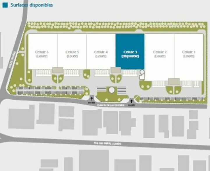 1-11 Rue De La Fonderie, Genas à louer - Plan de site - Image 3 de 3