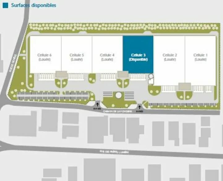 1-11 Rue De La Fonderie, Genas for lease - Site Plan - Image 3 of 3