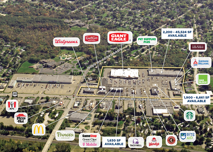 4041-4287 Buffalo Rd, Erie, PA for lease - Aerial - Image 2 of 7