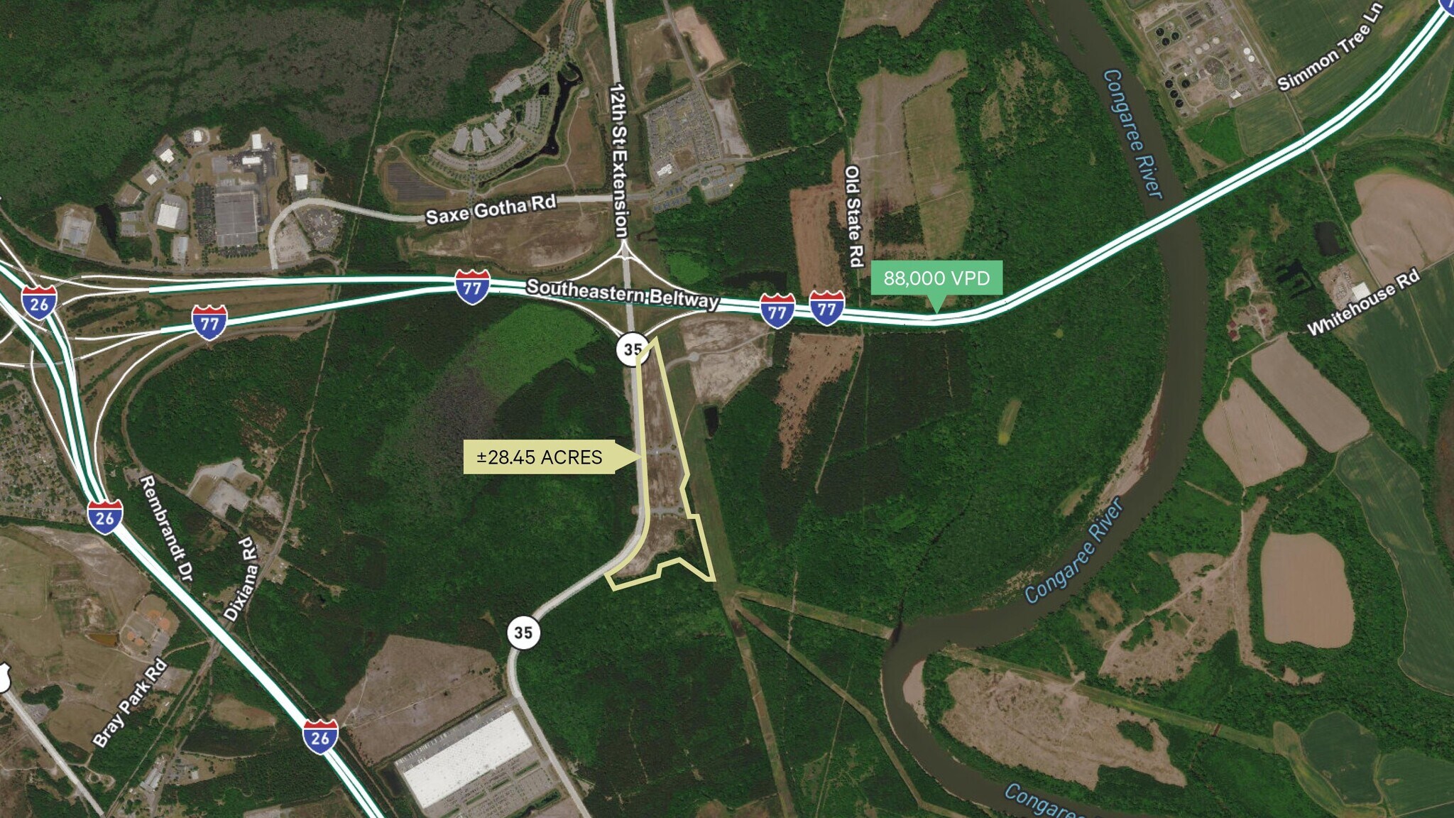 Steamboat Run, Cayce, SC for lease Aerial- Image 1 of 2