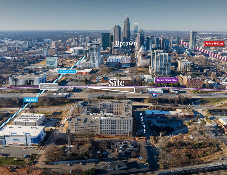 800 N Tryon St, Charlotte, NC à vendre - Photo du bâtiment - Image 1 de 8