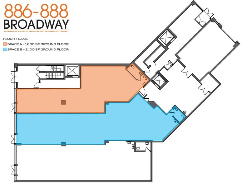 888 Broadway, Brooklyn, NY à louer - Plan d’étage - Image 3 de 3