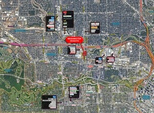 207 Heights Blvd, Houston, TX - Aerial  map view