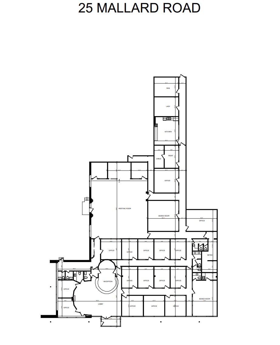 25 Mallard Rd, Toronto, ON for lease Floor Plan- Image 1 of 1