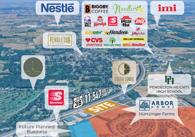 More details for 7304-7412 US-36, Pendleton, IN - Retail for Lease