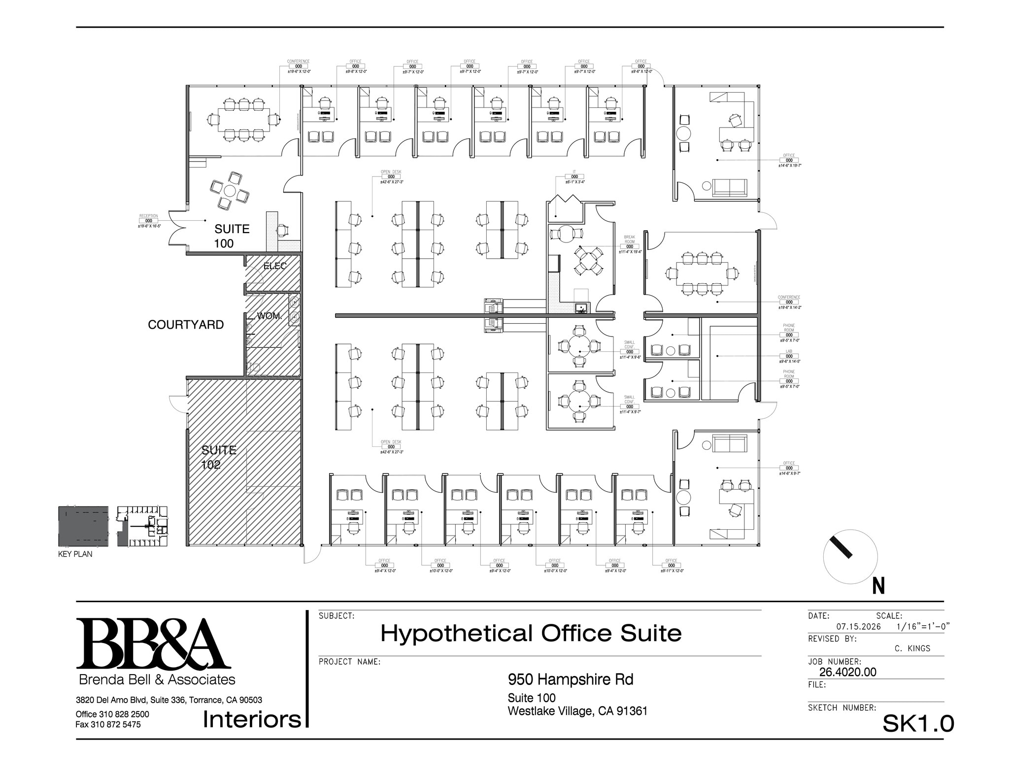 950 Hampshire Rd, Westlake Village, CA à louer Plan de site- Image 1 de 1