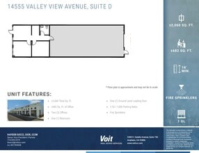 14525 Valley View Ave, Santa Fe Springs, CA for lease Floor Plan- Image 1 of 1