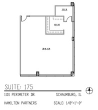 1101 Perimeter Dr, Schaumburg, IL for lease Floor Plan- Image 1 of 2