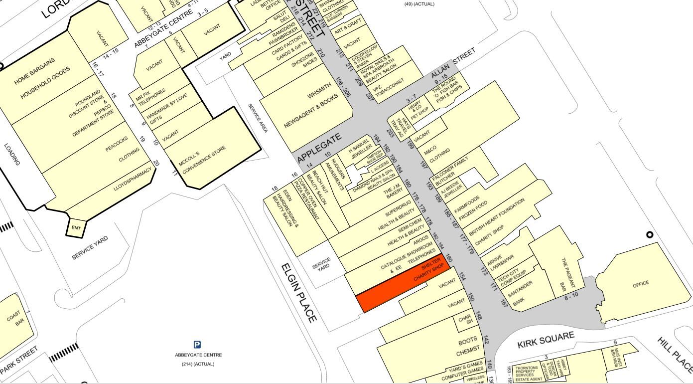 160-164 High St, Arbroath à louer Goad Map- Image 1 de 1