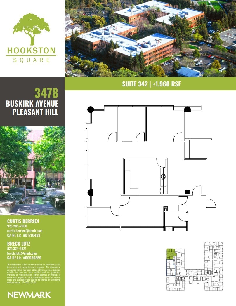 3478 Buskirk Ave, Pleasant Hill, CA à louer Plan d’étage- Image 1 de 2