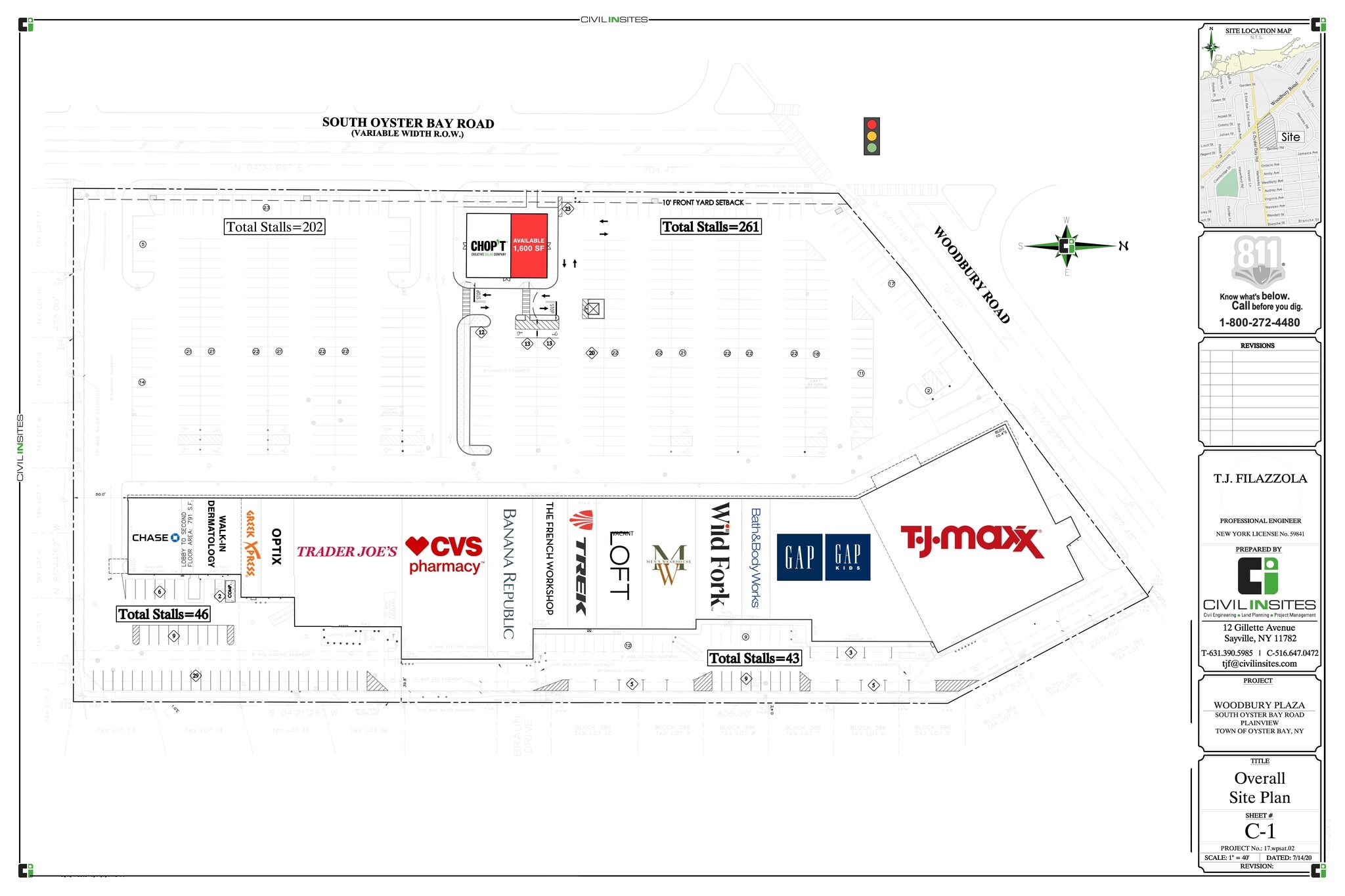 401-419 S Oyster Bay Rd, Plainview, NY à louer Plan de site- Image 1 de 1