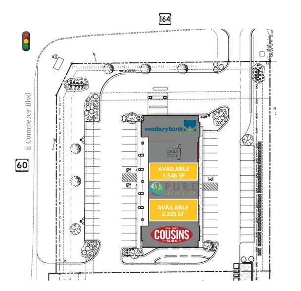 1175-1195 E Commerce Blvd, Slinger, WI à louer - Plan d’étage - Image 2 de 2