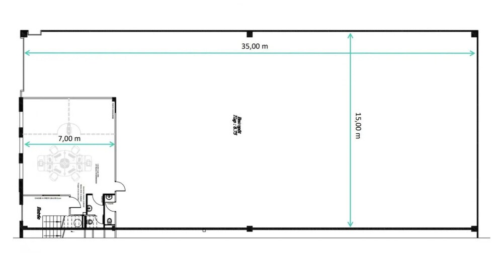 Bureau dans Gennevilliers à louer - Plan d’étage - Image 2 de 3