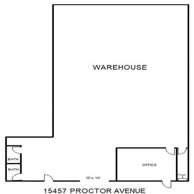15455-15459 E Proctor Ave, City of Industry, CA for lease Typical Floor Plan- Image 1 of 1