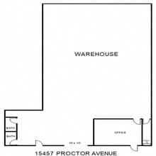 15455-15459 E Proctor Ave, City of Industry, CA for lease Typical Floor Plan- Image 1 of 1